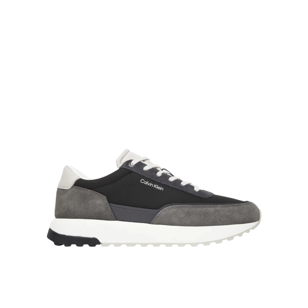Calvin Klein Men's Gray Sporty Low-Top Sneakers