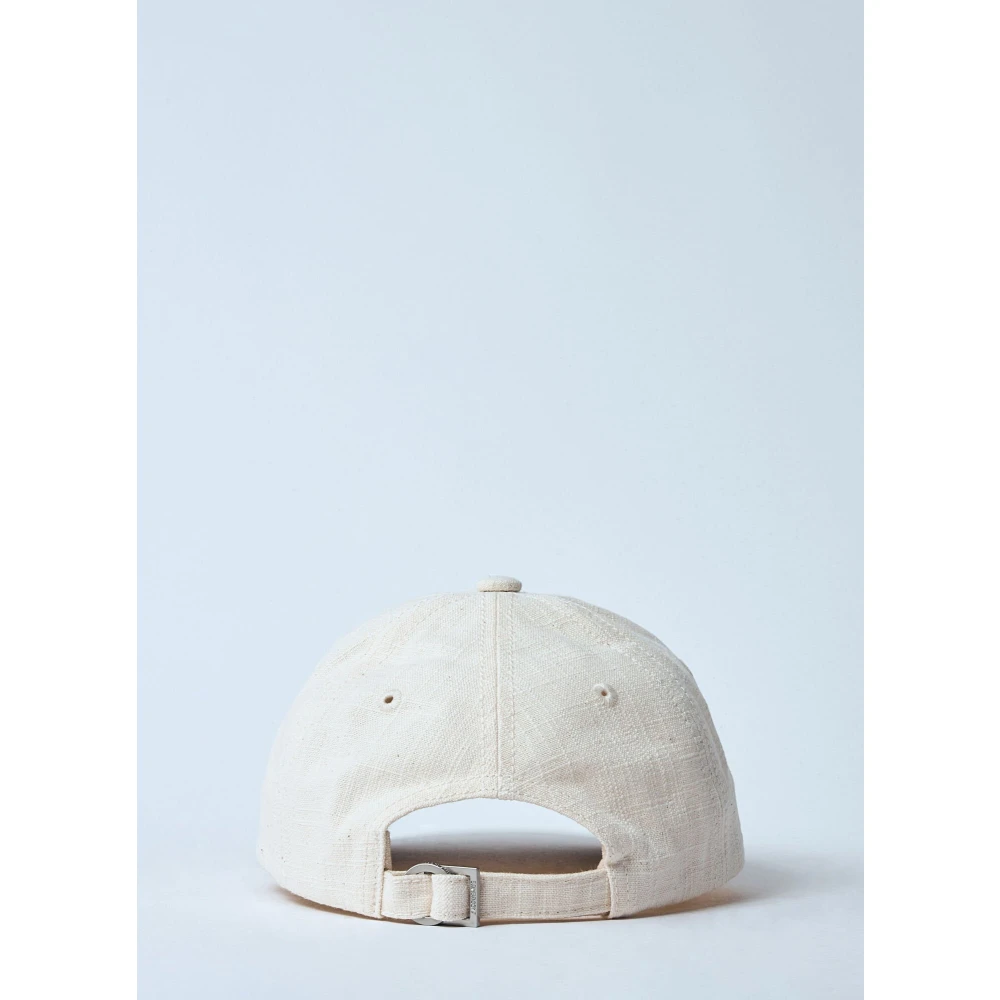 Jacquemus Gelato Cap met Logo Motif White Heren