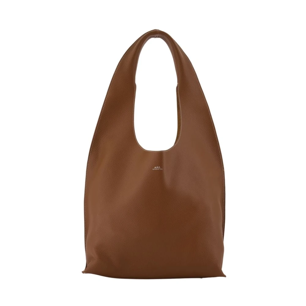A.p.c. Women's Brown Le Neige Clou Shopper Bag - Shoulder Bags - One Size - Bags