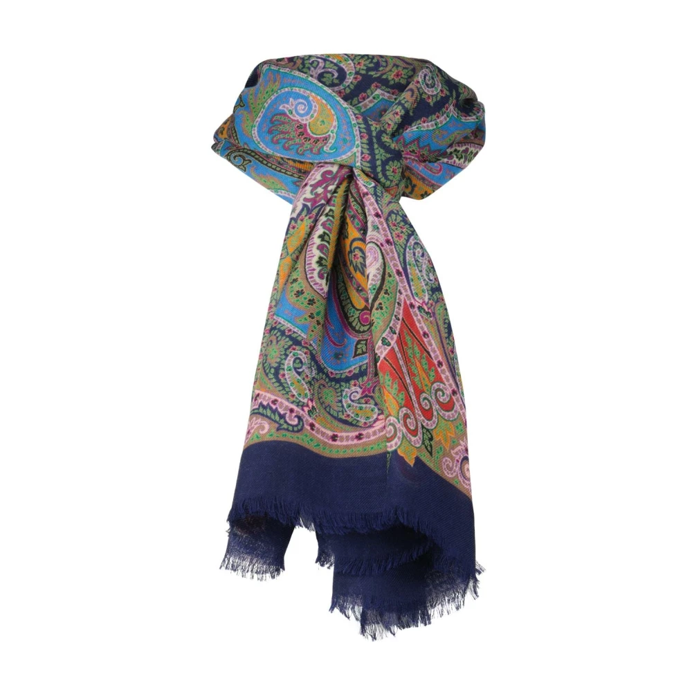ETRO Kasjmier Paisley Sjaal Multicolor Dames