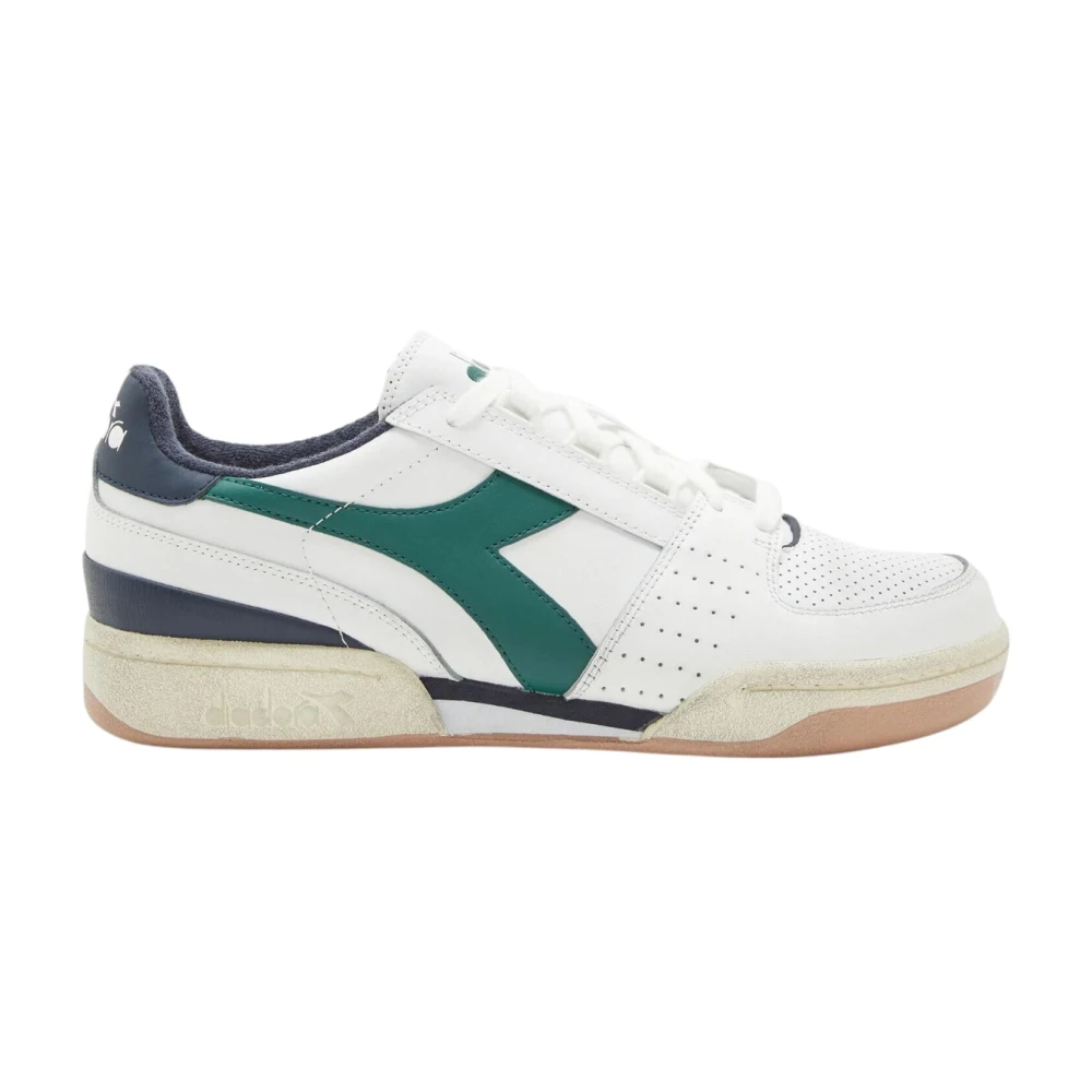 Diadora Davis Leather Tennisschoen Heren Schoenen Wit