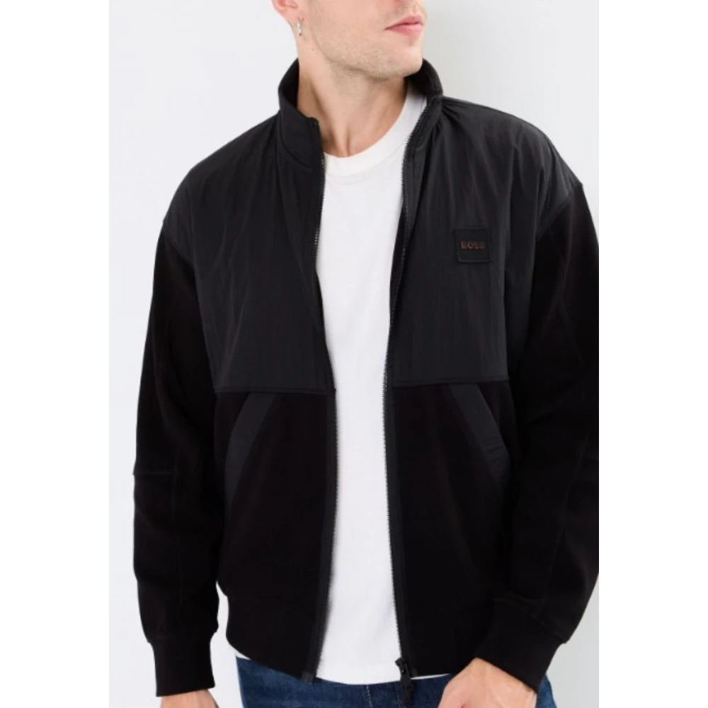 Hugo Boss Heren Nylon Sweatshirt Black Heren