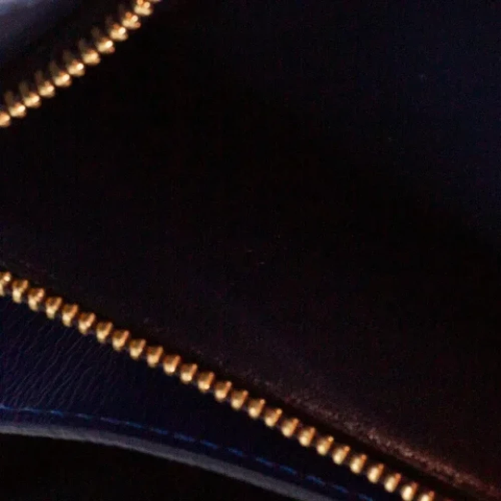 Celine Vintage Pre-owned Leather celine-bags Blue Dames