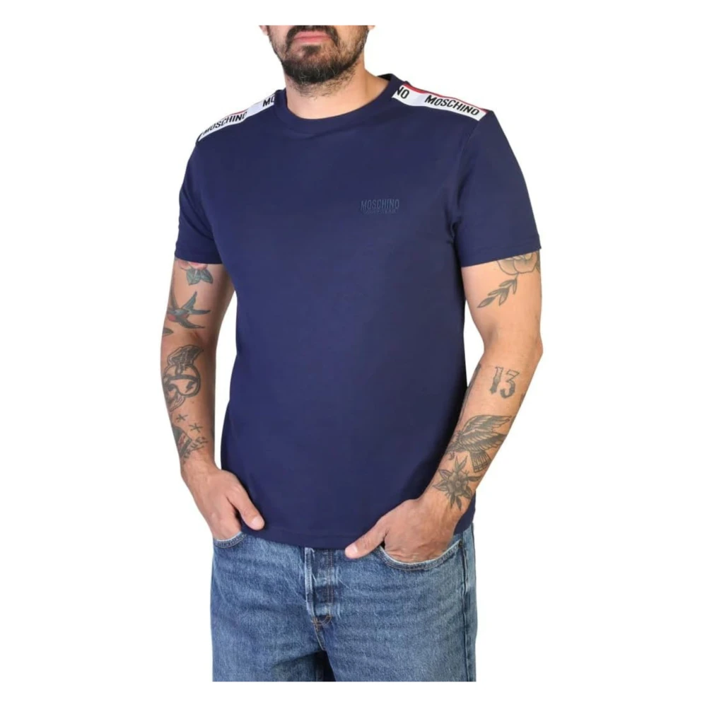 Moschino Homme Bleu Tops, Taille: Xs T-Shirt Sous-Vêtements
