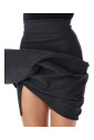 jupe-mini-noire-drapee-aw24