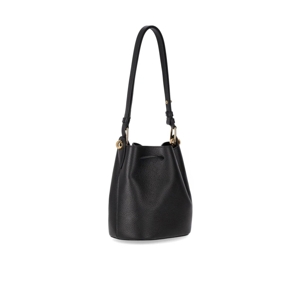 Furla Zwarte Mini Bucket Tas met Sfera Hardware Black Dames