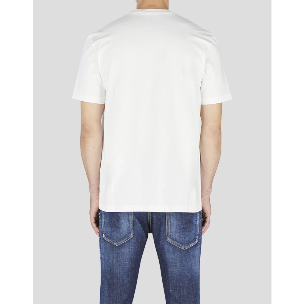Dsquared2 Wit Relief Logo T-shirt White Heren