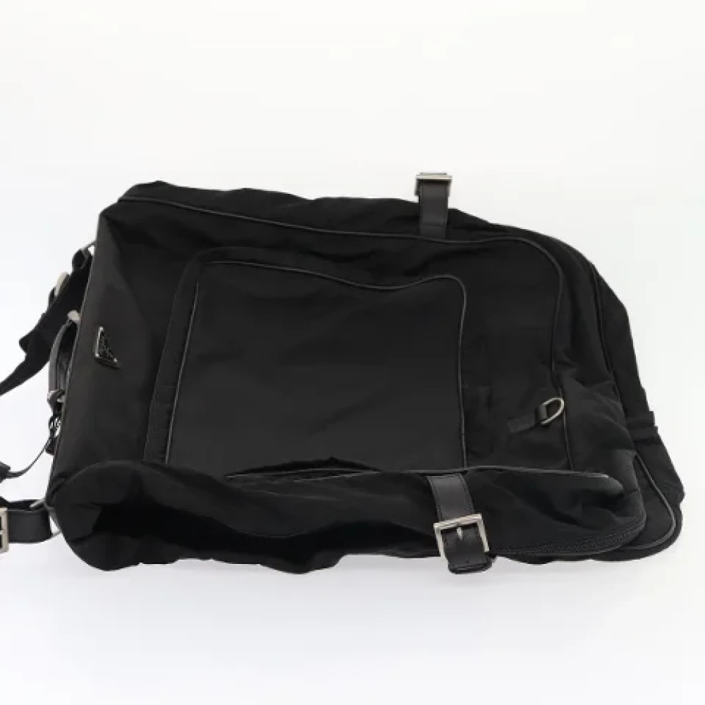 Prada Vintage Pre-owned Fabric travel-bags Black Dames