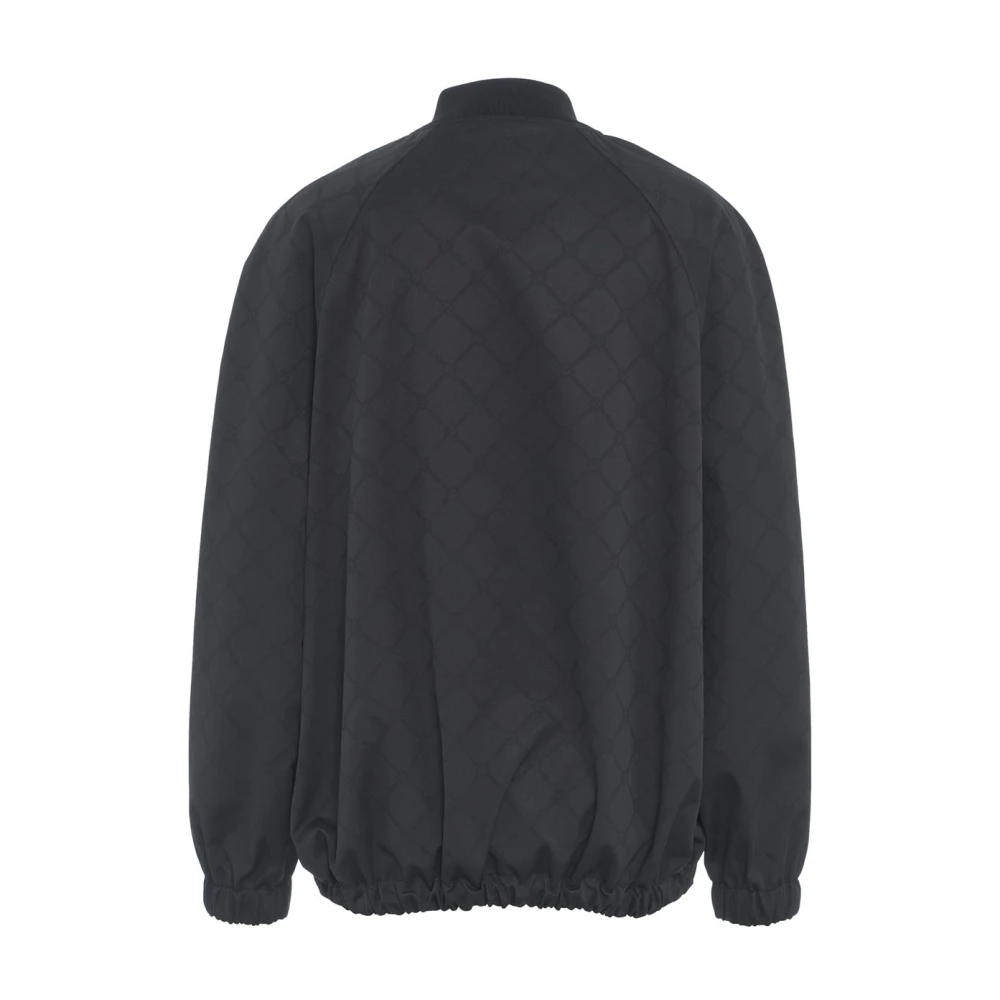 Elisabetta Franchi Zwarte Bomberjack met Monogram Black Dames