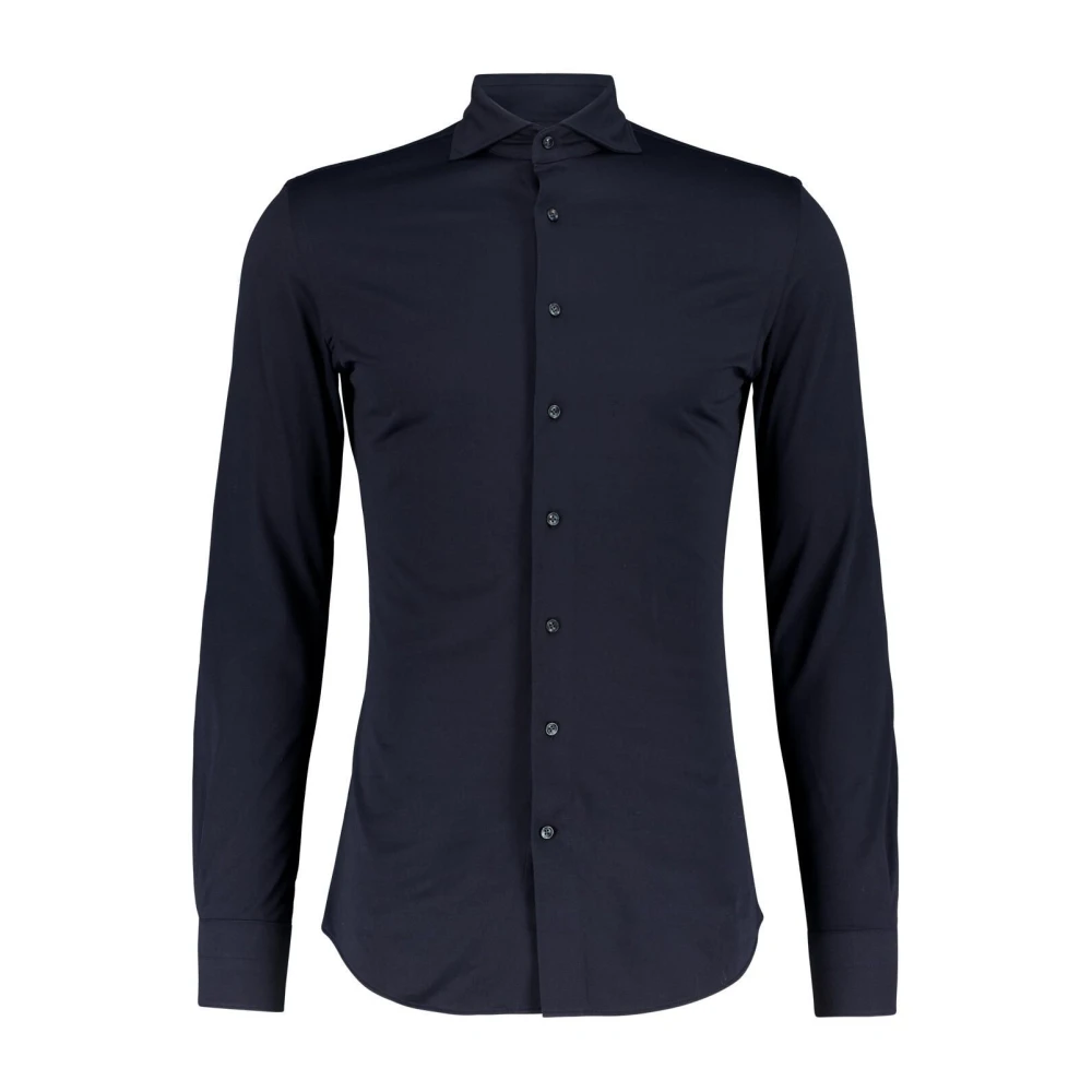 Profuomo Japanese Knitted Hemd Navy - Größe 45 (3XL) - Bild 6