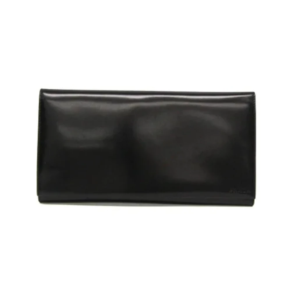Prada Vintage Pre-owned Leather wallets Black Dames