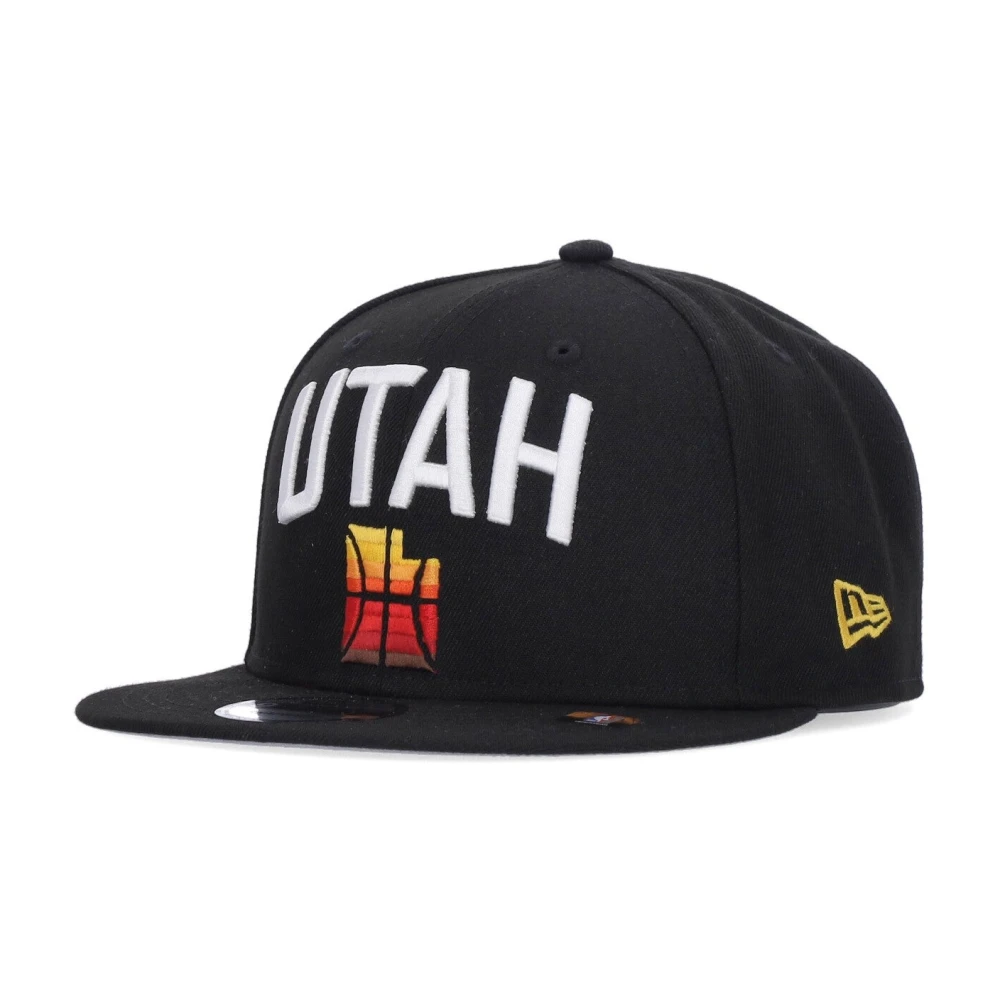 New era Utah Jazz Platte Klep Pet Nba21 Black Heren