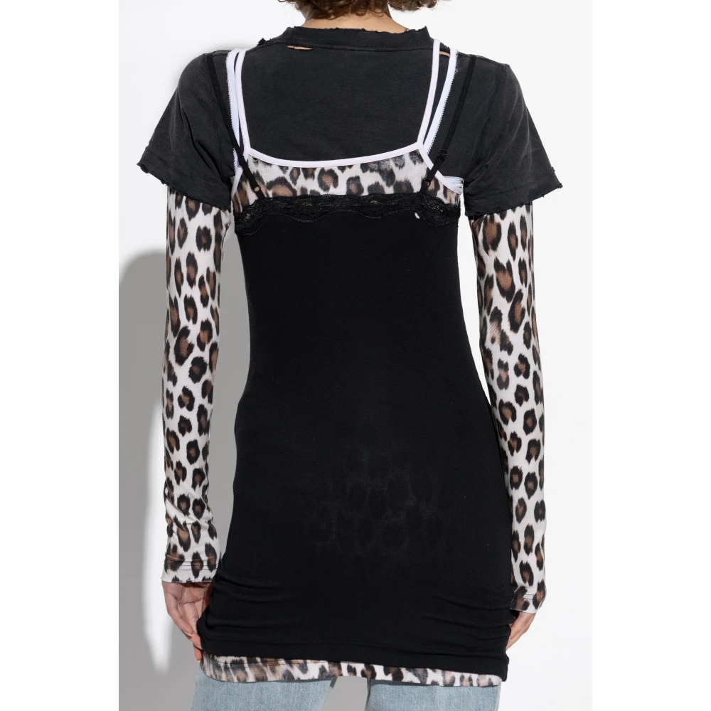 Balenciaga Jurk met bandjes Black Dames