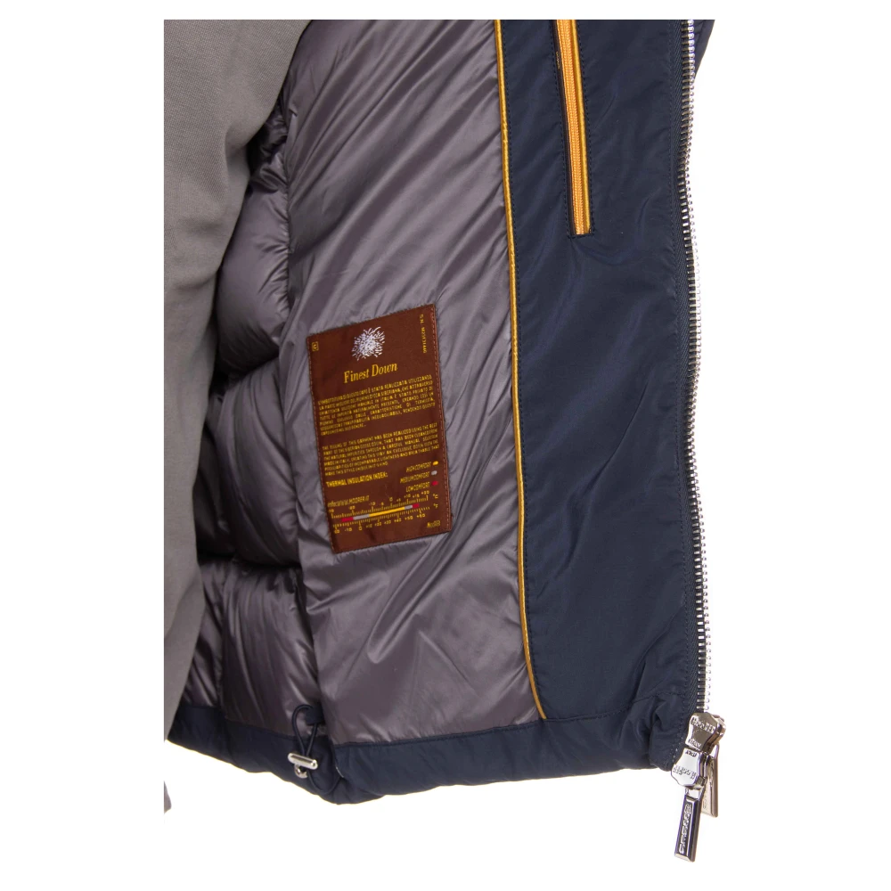 Moorer Blauwe Bomberjack Brett-Os Stijl Blue Heren