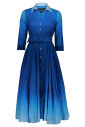 blue-ombre-shirt-dress-3-4-sleeve