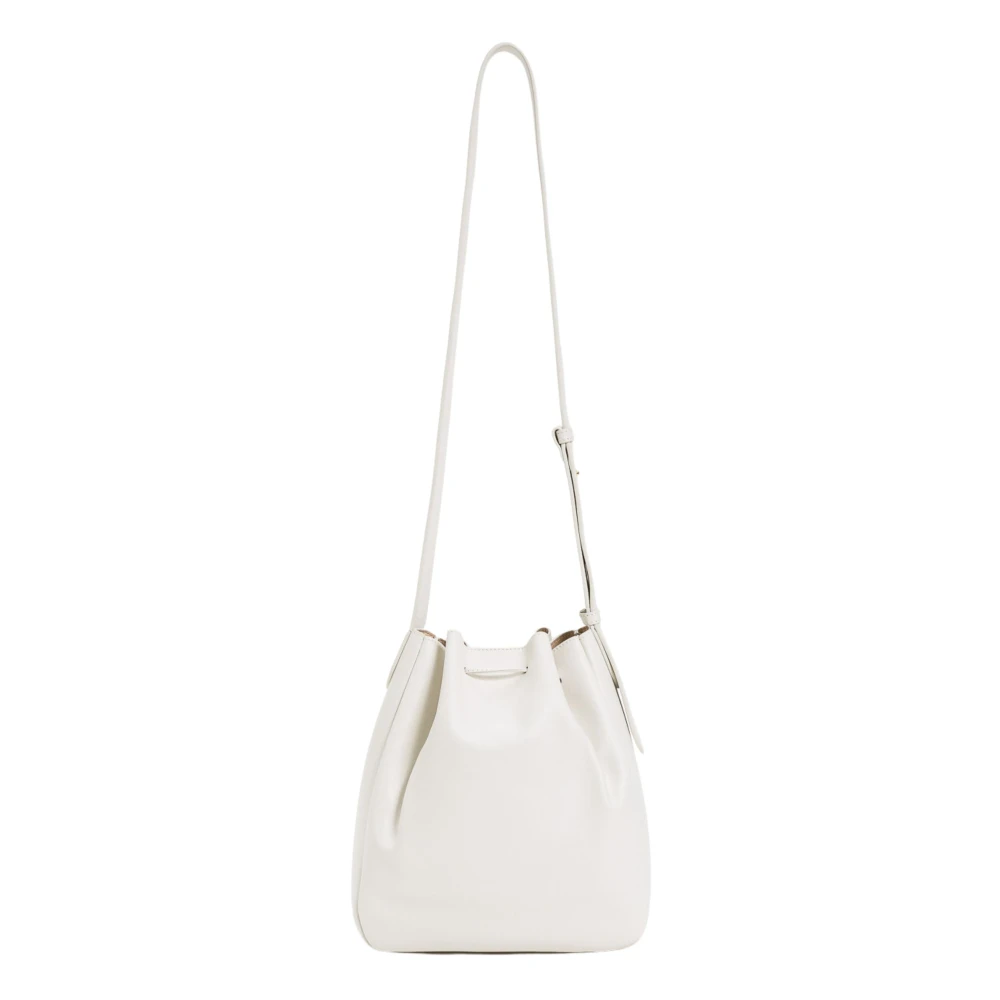 Twinset Forever Bucket Bag in Nappa Leer White Dames