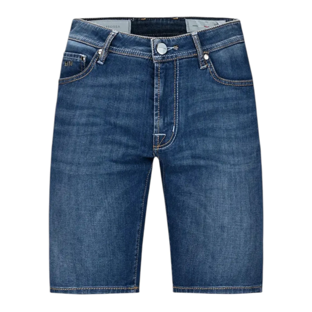 Tramarossa Men's Blue Denim Shorts, W36, Ascanio Regular Jeans