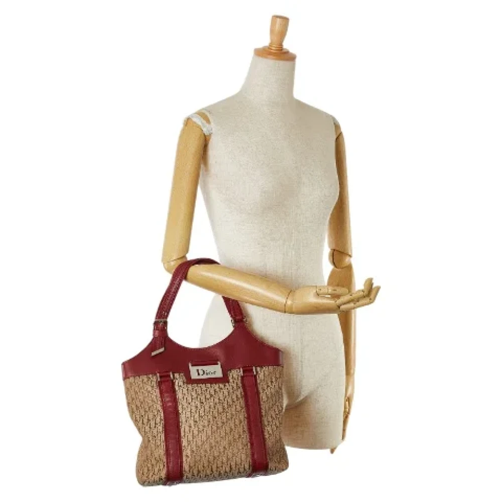 Dior Vintage Pre-owned Canvas totes Beige Dames