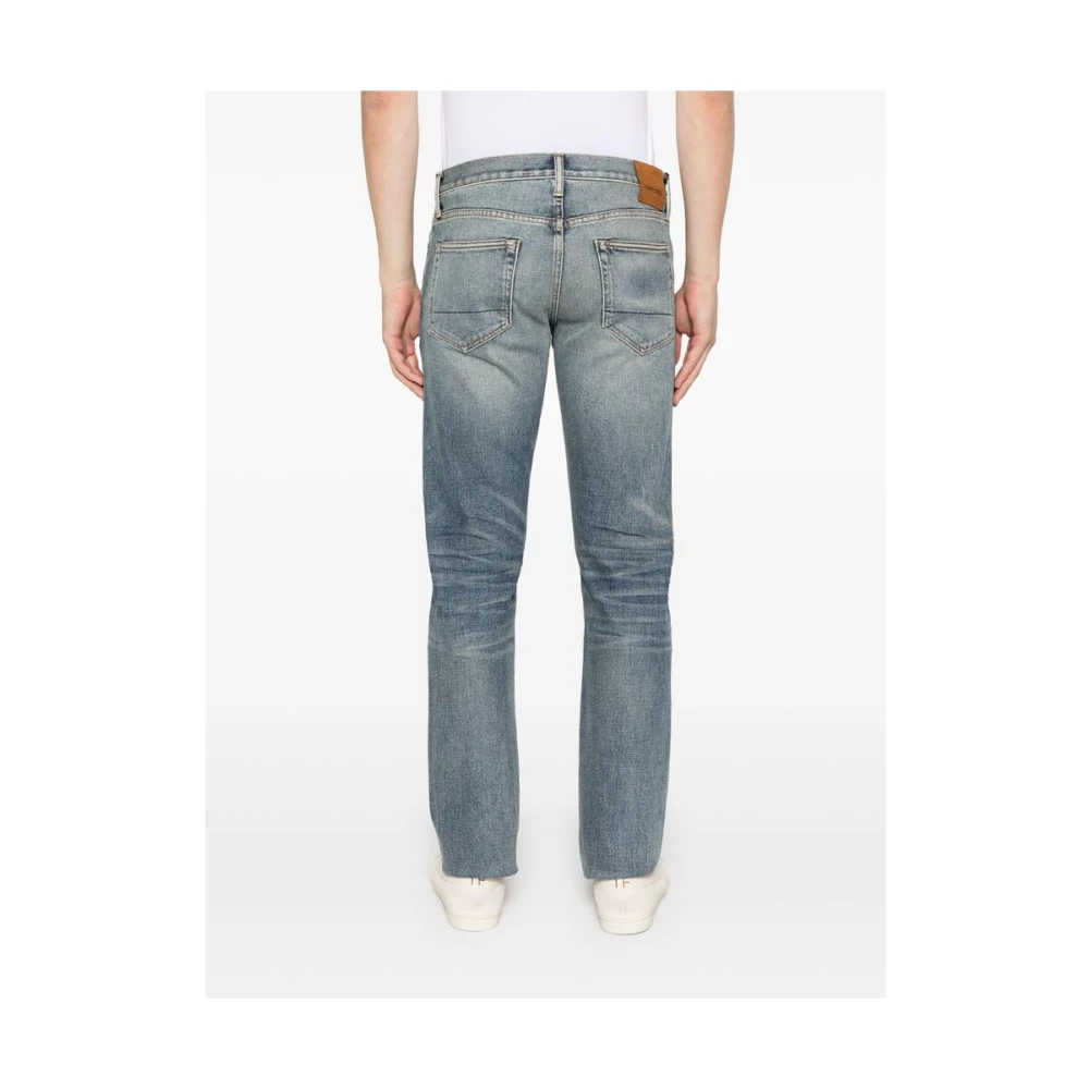 Tom Ford Stijlvolle Jeans voor Mannen Blue Heren