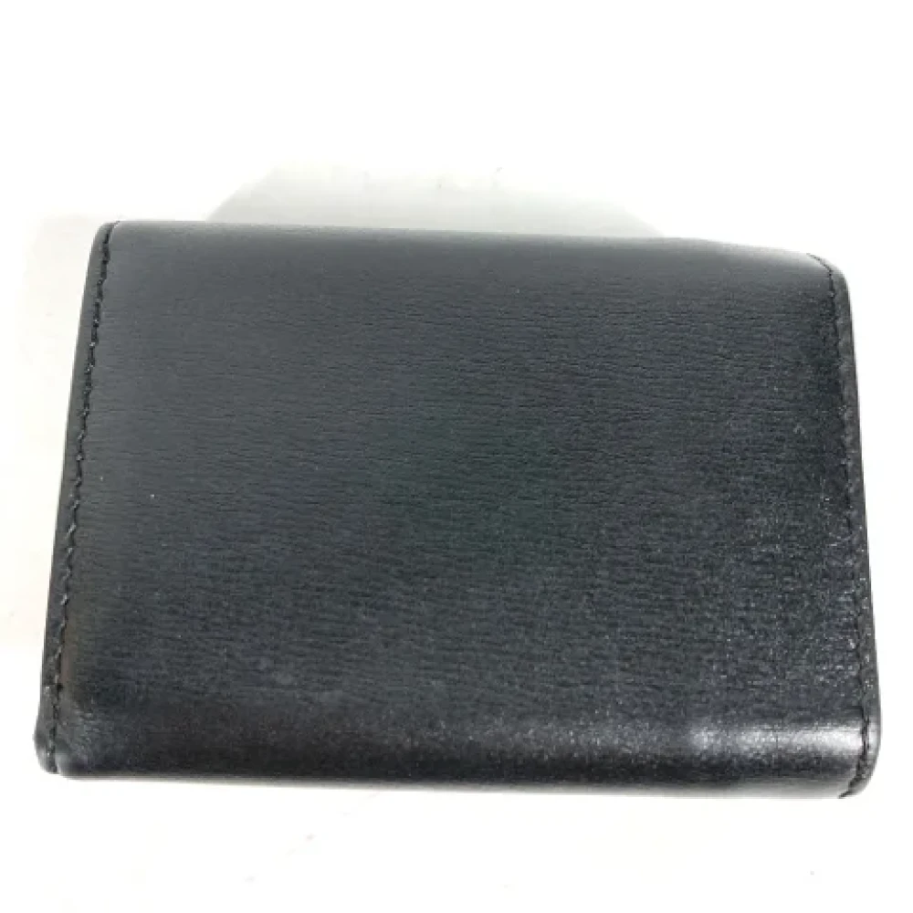 Fendi Vintage Pre-owned Leather wallets Black Dames