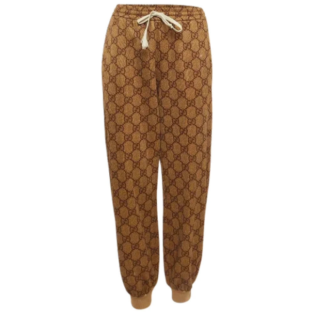 Gucci Vintage Pre-owned Knit bottoms Brown Dames