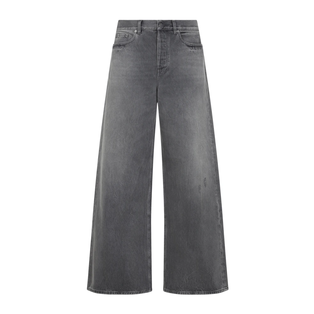 Golden Goose Men's Gray Wide Jeans, W30, Wide Jeans