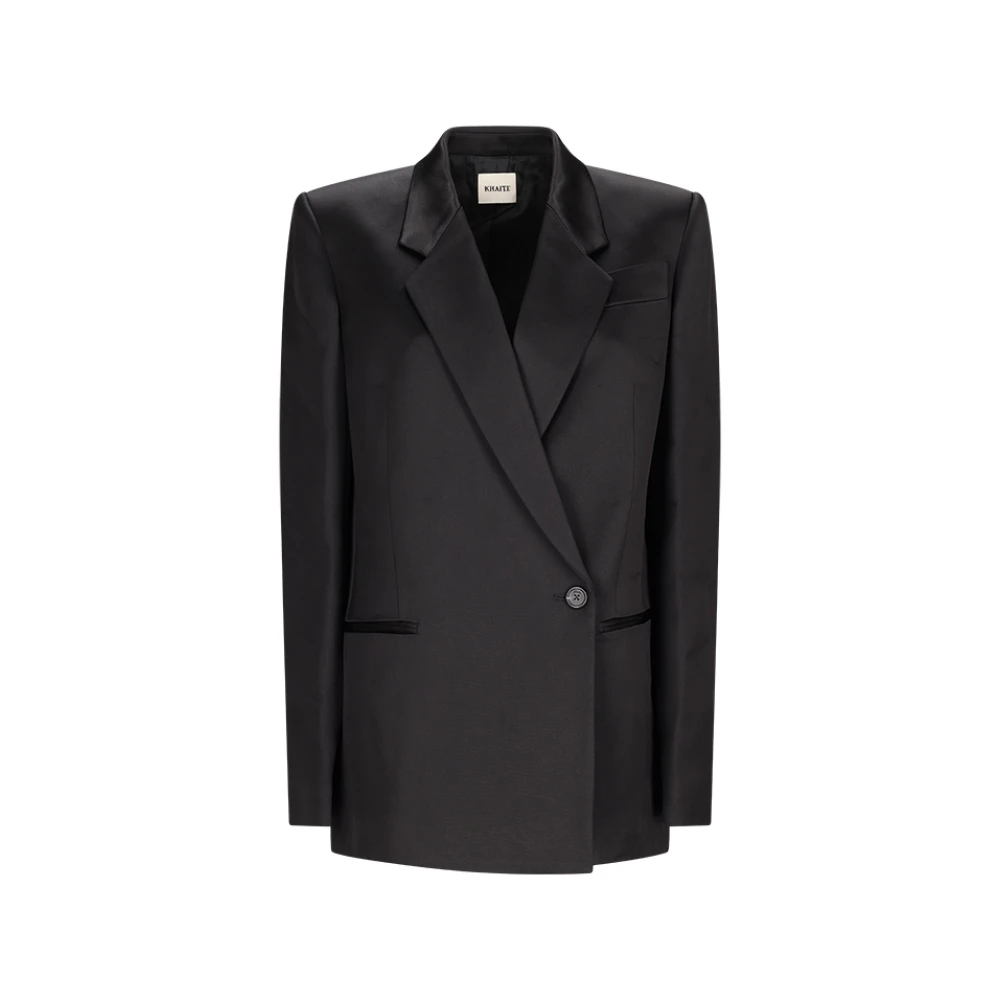 Khaite Black Willow Blazer - Female - Blazers - L - Jackets