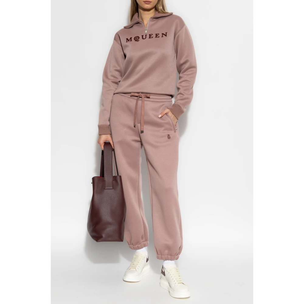 alexander mcqueen Sweatshirt met kraag Pink Dames