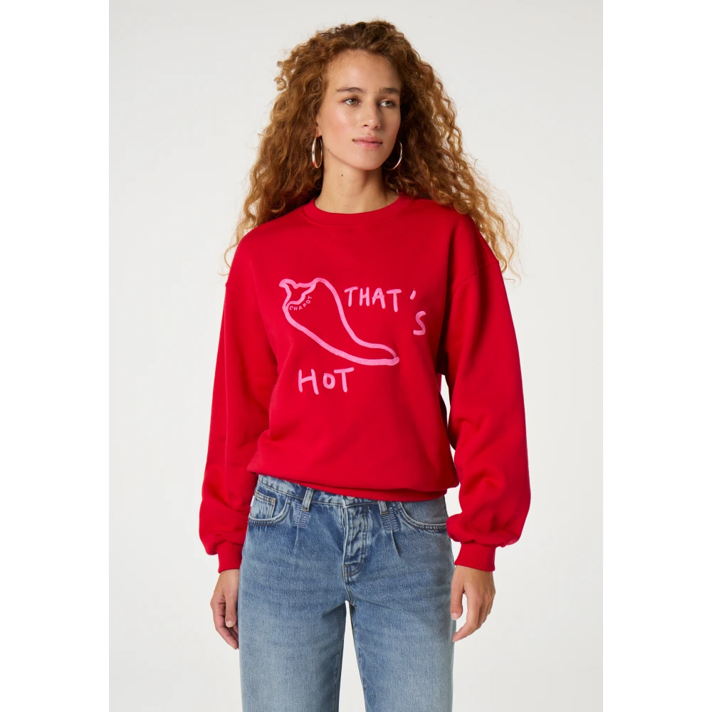 Fabienne Chapot Terry Sweater Red Dames