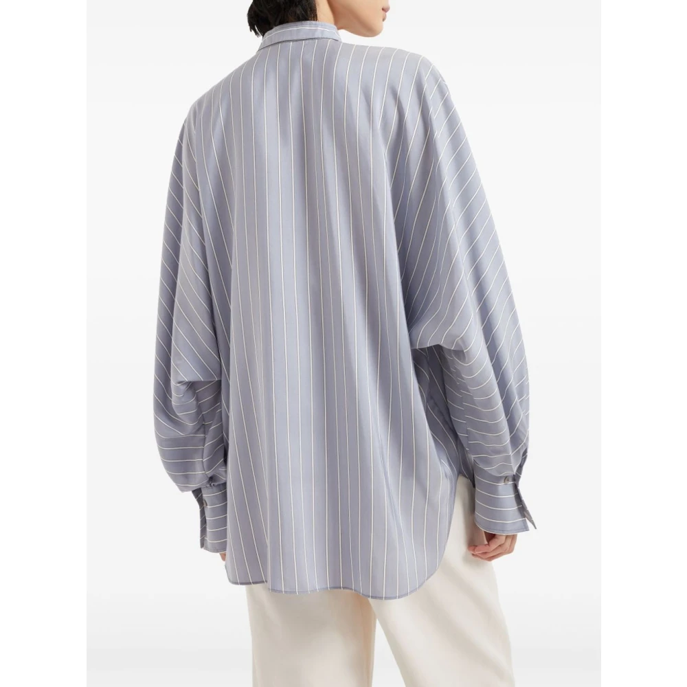BRUNELLO CUCINELLI Elegante Overhemden Collectie Blue Dames