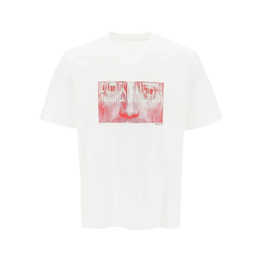 Oamc Gebreid Off White T-Shirt Beige Heren
