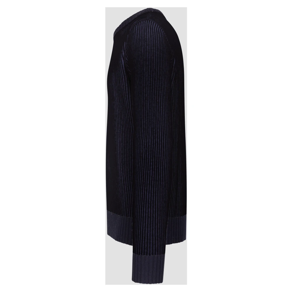 add Trui IN Dubbele Zijden RIB Blue Heren