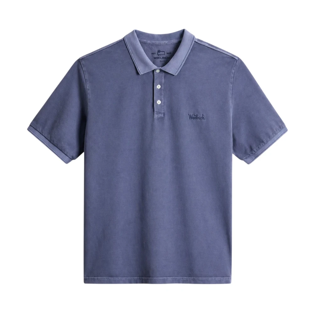 Woolrich Blue Mackinack Polo - Male - Polo Shirts - M - Tops