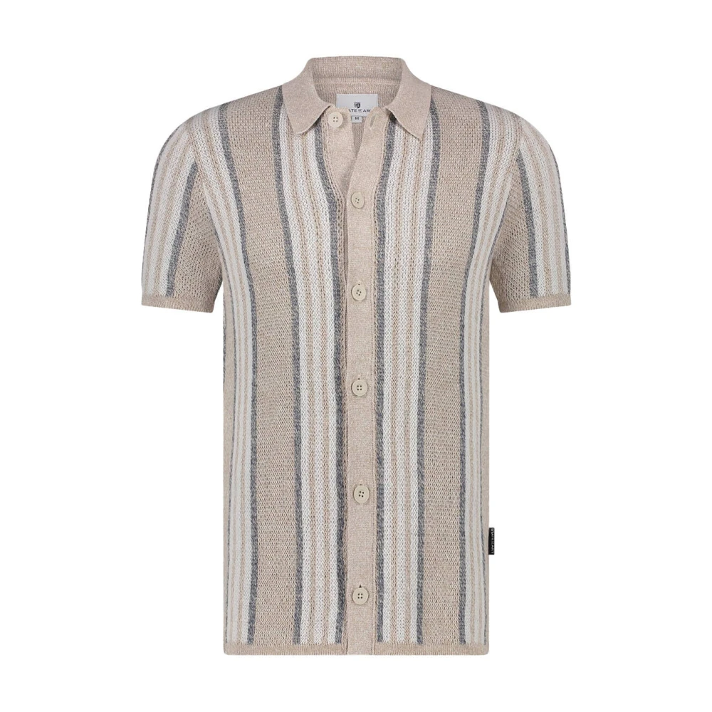 State of Art Gebreide Polo Shirt Multicolor Heren