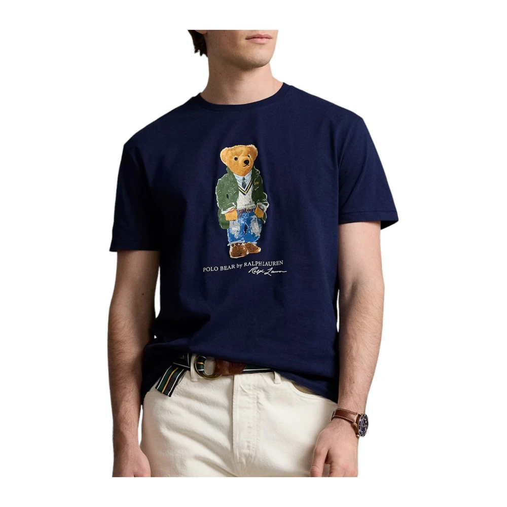 Ralph Lauren Navy Korte Mouw T-Shirt Blue Heren