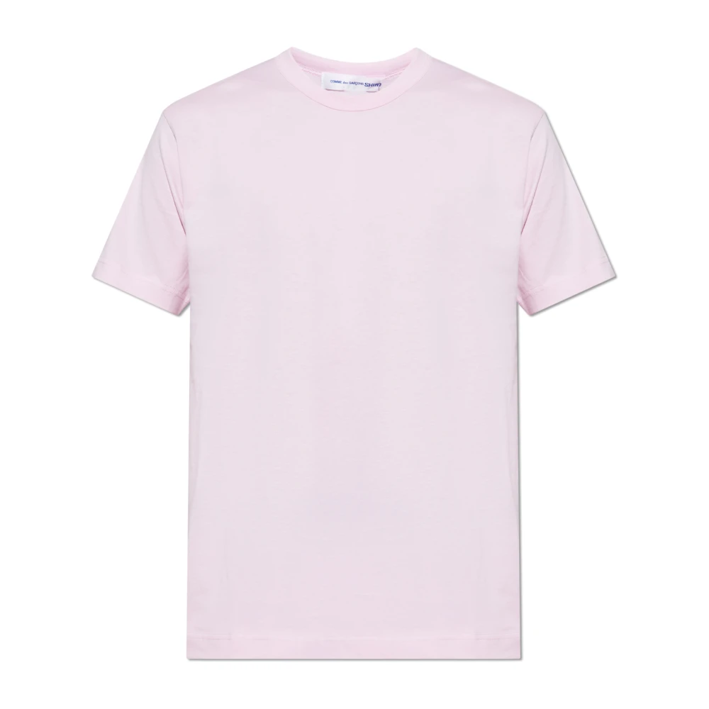 Comme des Garçons T-shirt met bedrukt logo Pink Heren