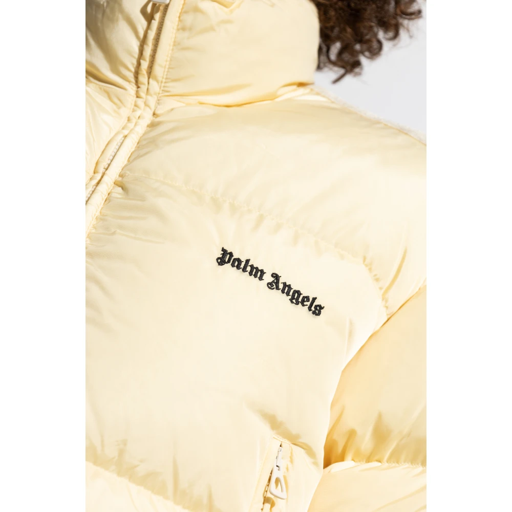 Palm Angels Jas met Logo Yellow Dames
