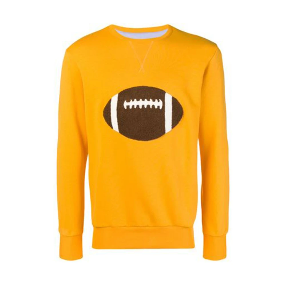 Lc23 Abstracte Voetbal Sweater Yellow Dames