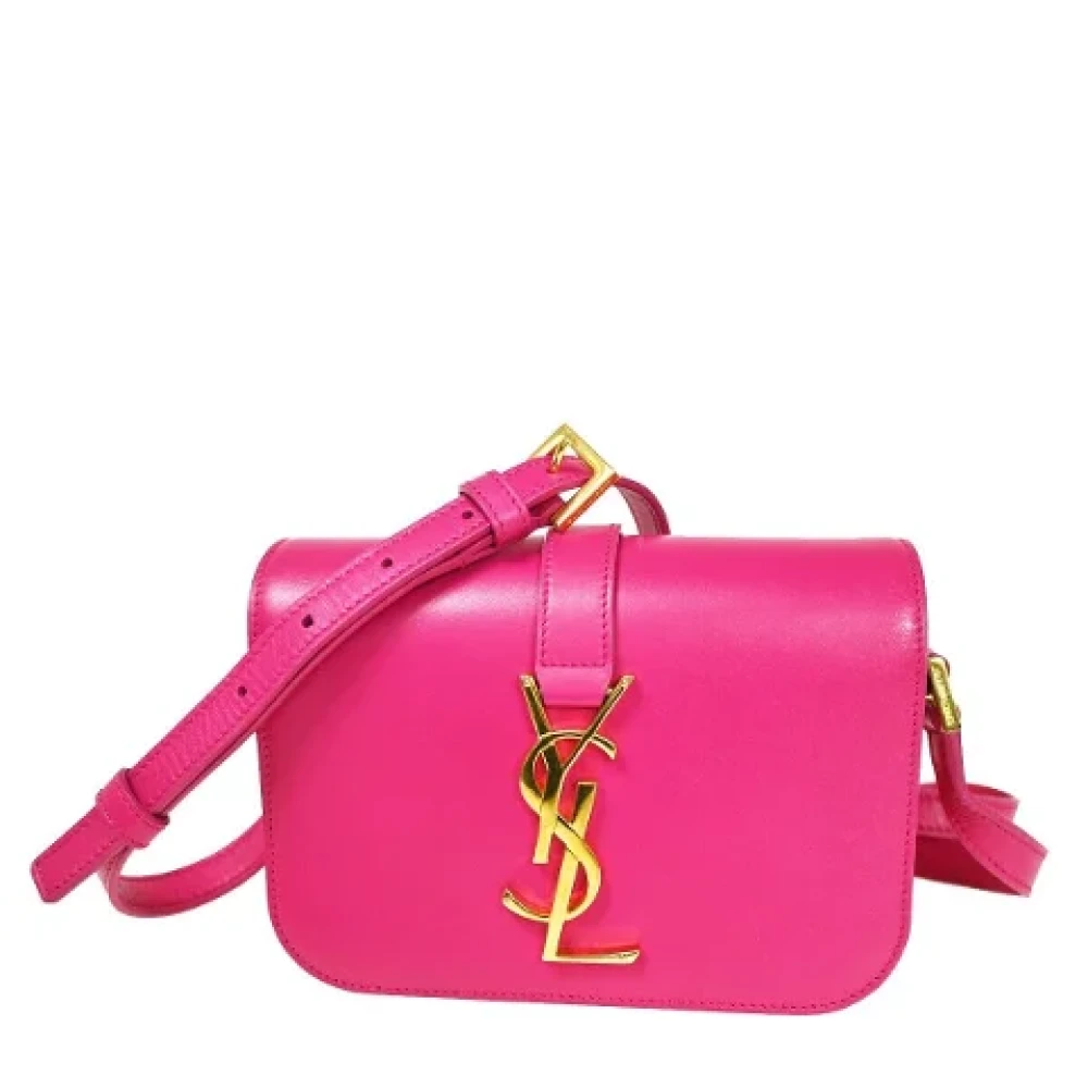 Yves Saint Laurent Vintage Pre-owned Leather shoulder-bags Pink Dames