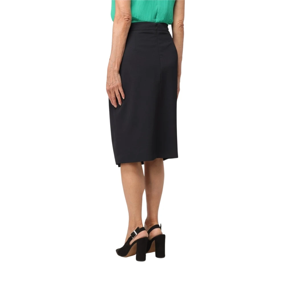 Liu Jo Midi Rok met Kettingdetail Black Dames