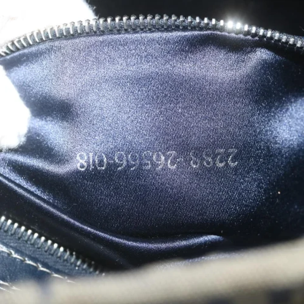 Fendi Vintage Pre-owned Canvas shoulder-bags Blue Dames