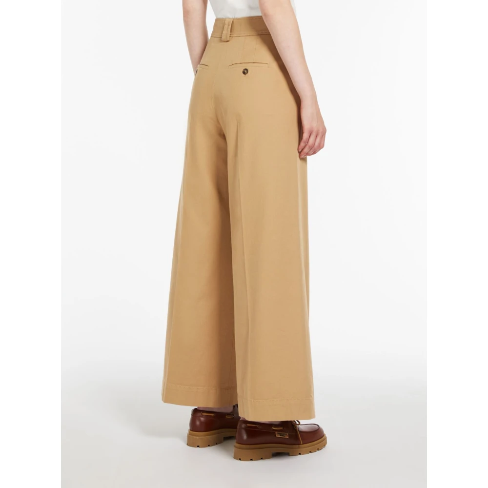 Max Mara Wide Trousers Beige Dames