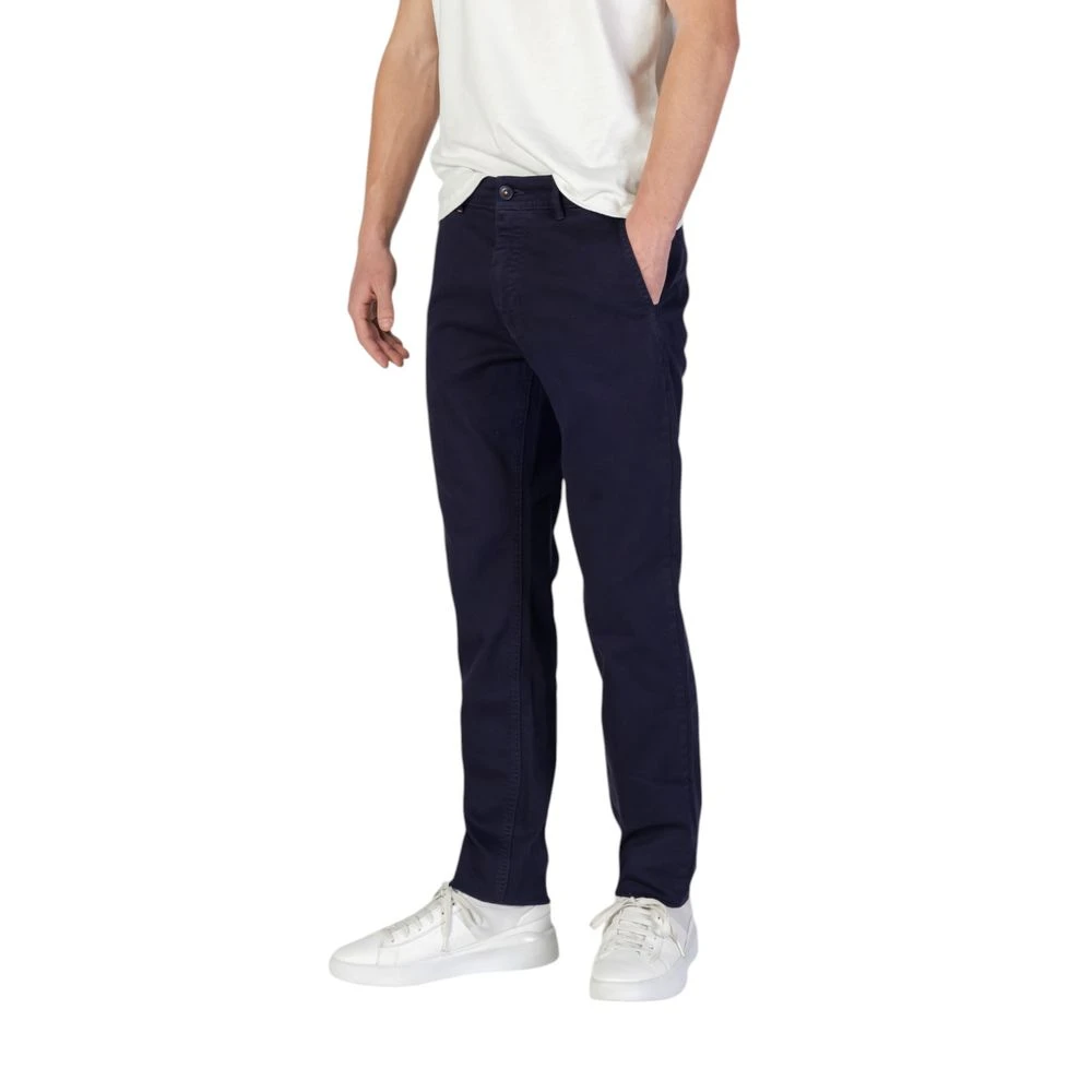 Hugo Boss Blauwe Katoenen Jeans & Broek Collectie Blue Heren