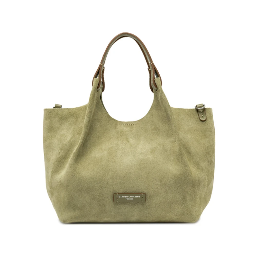 Gianni Chiarini Women's Green Dua Tote Bag - Shopping Bags - One Size - Bags
