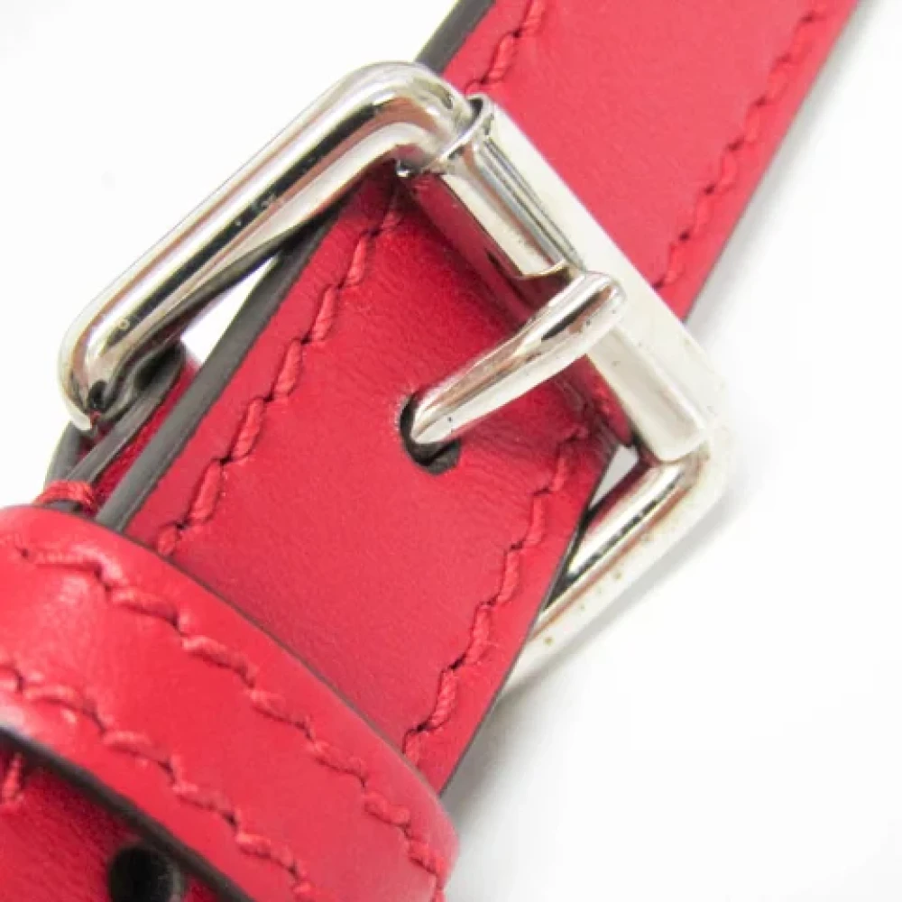 Gucci Vintage Pre-owned Leather shoulder-bags Red Dames