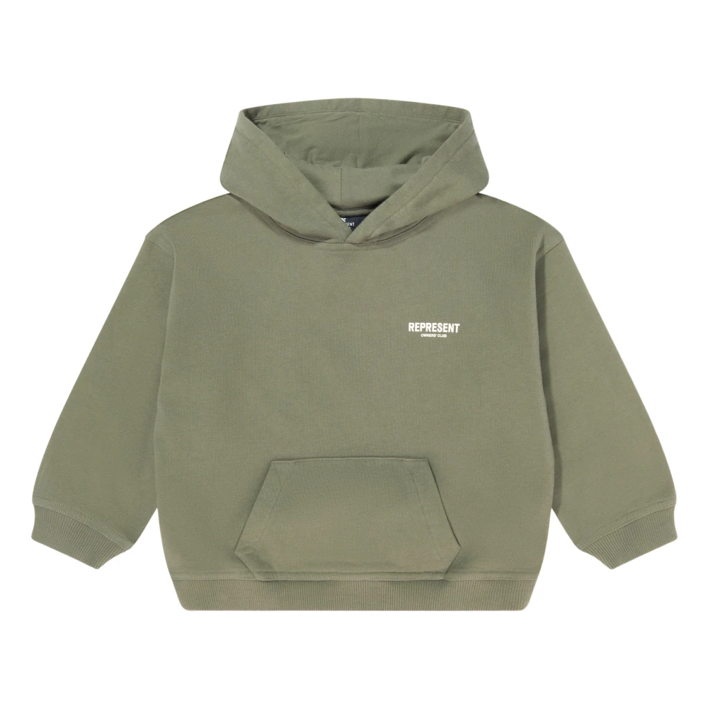 Represent , Kids Sweatshirts, Unisex, Green, 4 Y, Mini Owners Club Hoodie