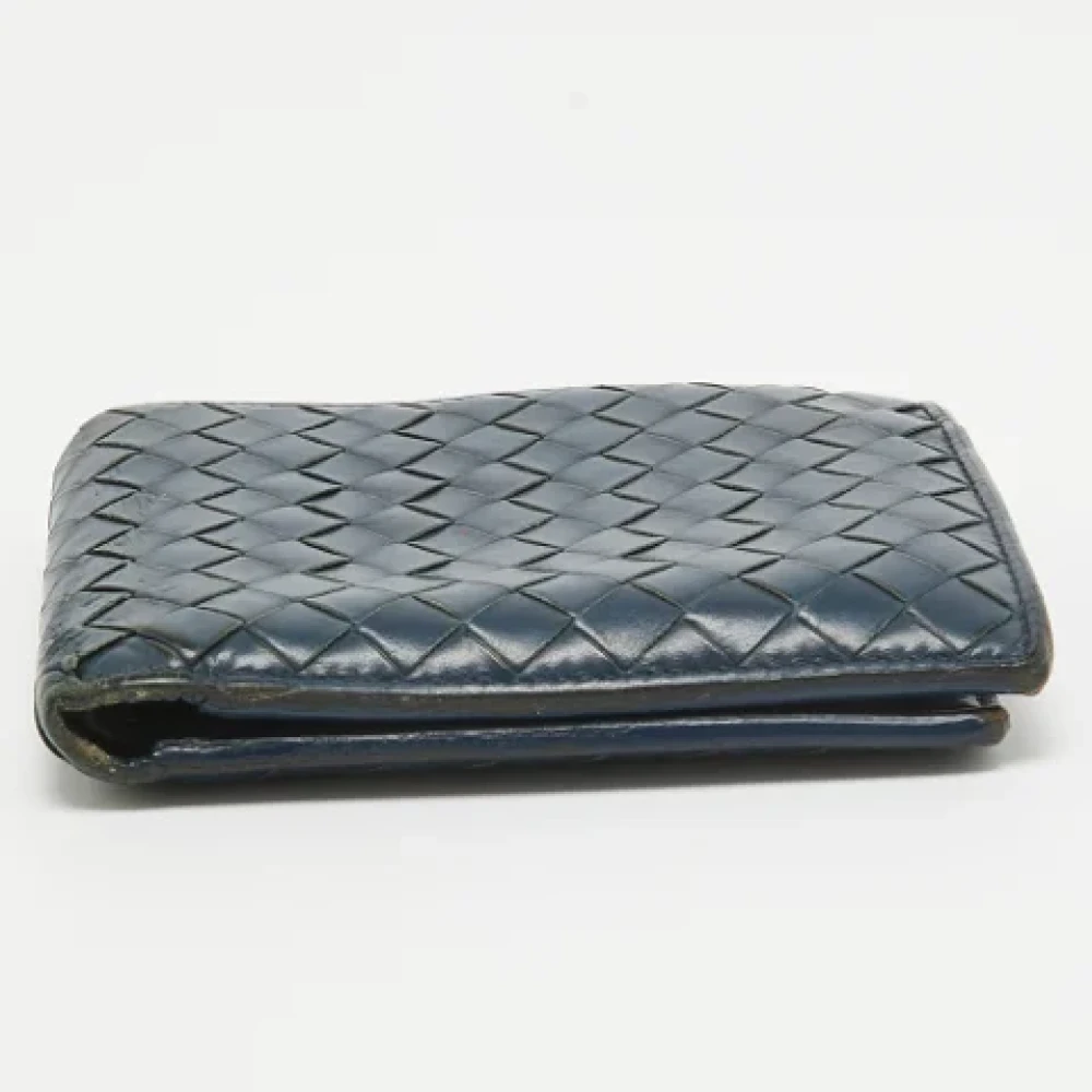 Bottega Veneta Vintage Pre-owned Leather wallets Blue Heren