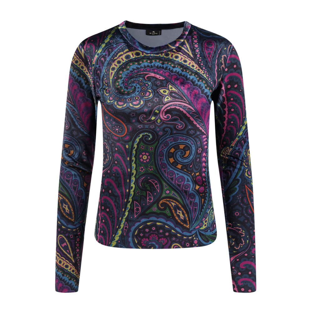 Tシャツ・カットソー Etro Long-Sleeved Top With Paisley Pattern Etro Tops for Women | Online Sale up to 60% off | Lyst
