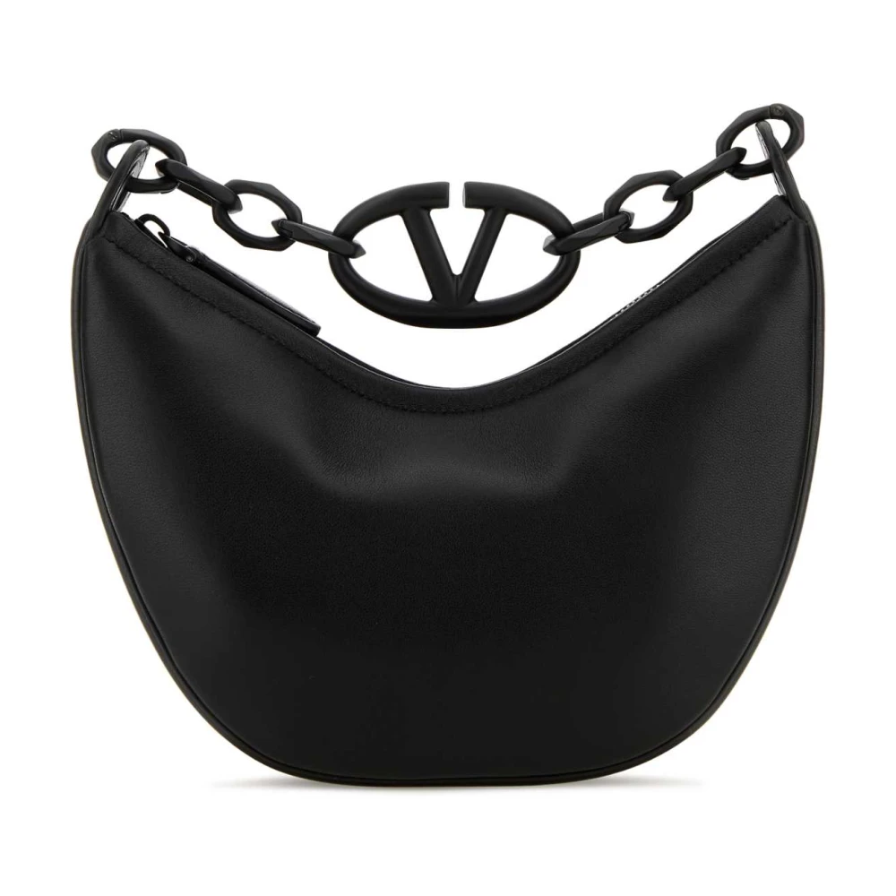 Valentino Garavani Women's Black Handbags, One Size, Vlogo Moon Mini Hobo Bag