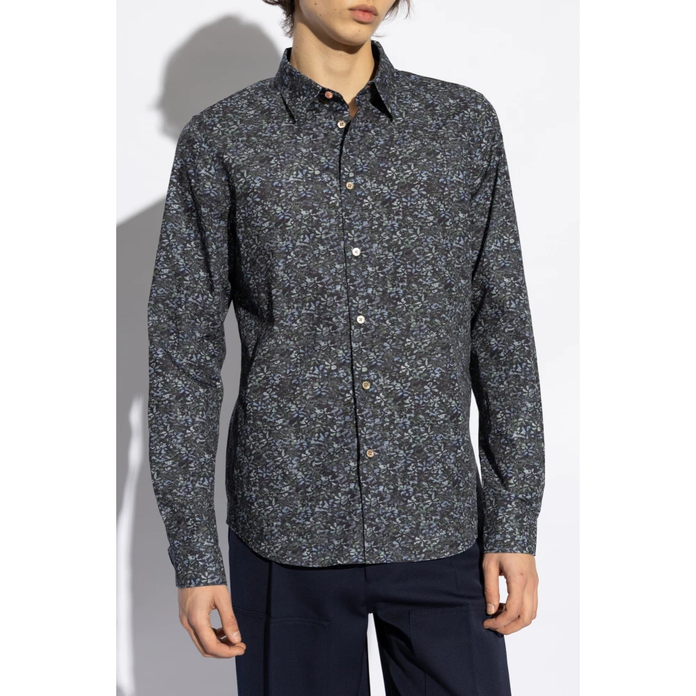 PS By Paul Smith Gestreept overhemd Blue Heren